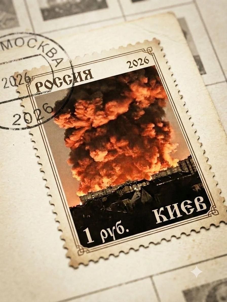 РОССИЯ 2026 КИЕВ 1 руб. МОСКВА 2026