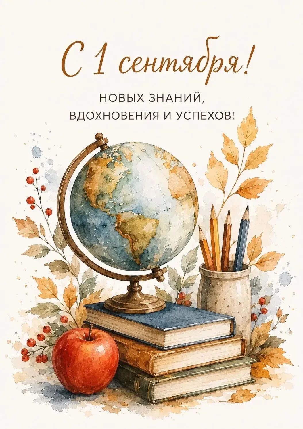 С 1 сентября! Новых знаний, вдохновения и успехов!