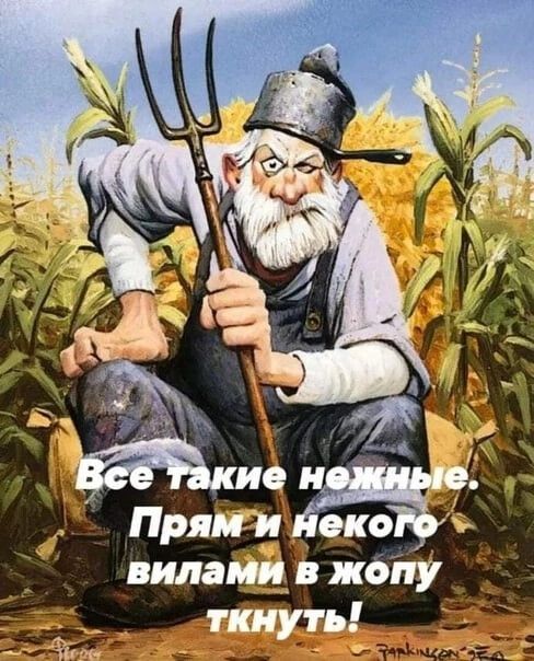 Все такие нежные. Прям и некого вилами в жопу ткнуть!