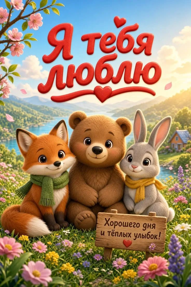 Я тебя люблю Хорошего дня и тёплых улыбок!