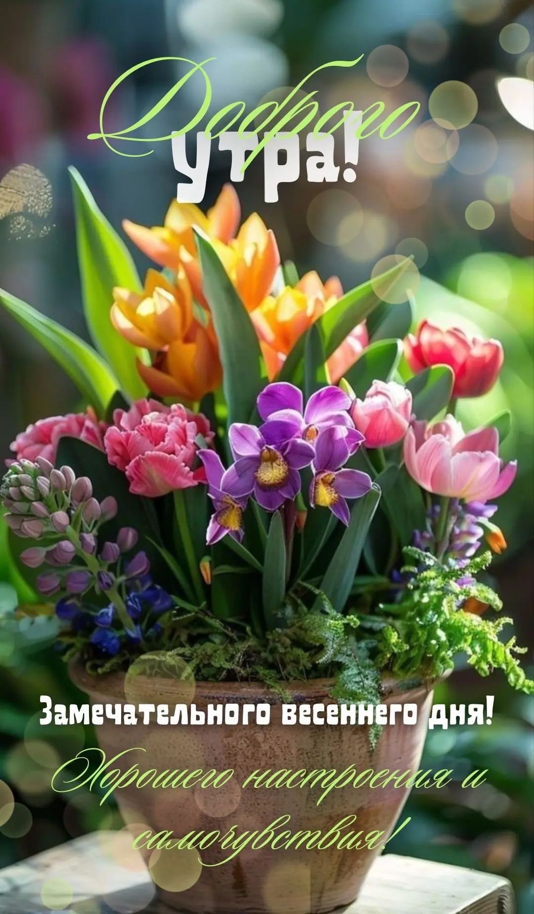 Доброе утро! Замечательного весеннего дня! Хорошего настроения и самочувствия!