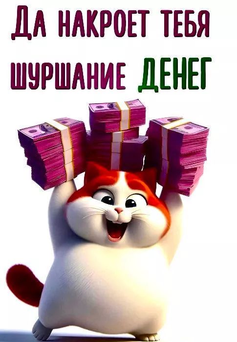 ДА НАКРОЕТ ТЕБЯ ШУРШАНИЕ ДЕНЕГ
