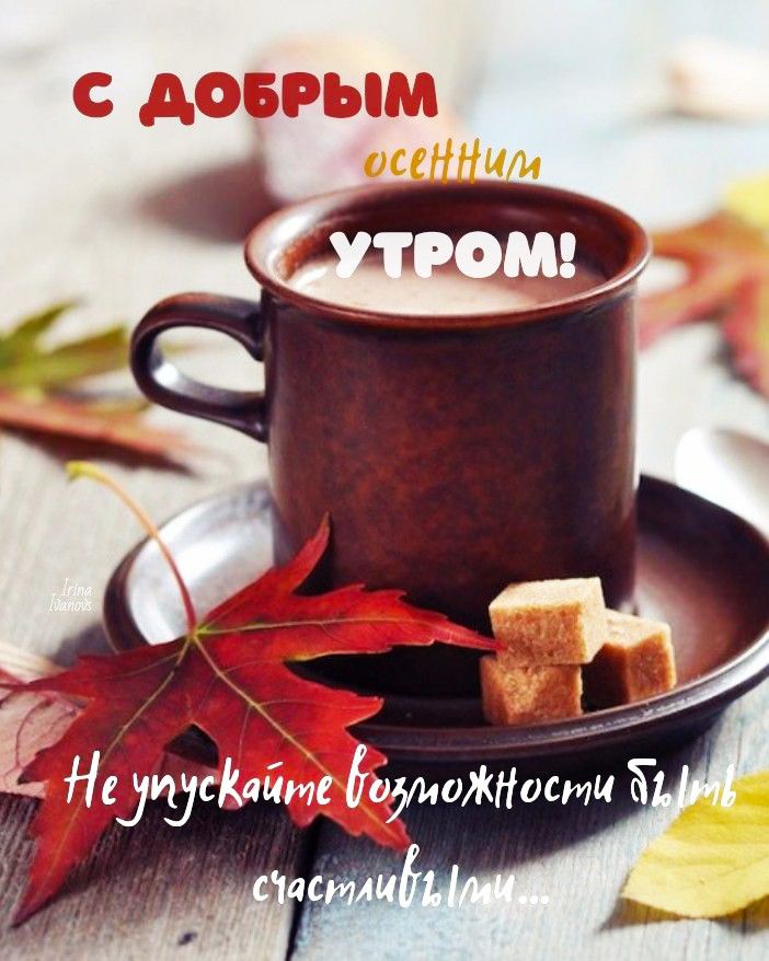 С добрым осенним утром! Не упускайте возможности быть счастливыми...