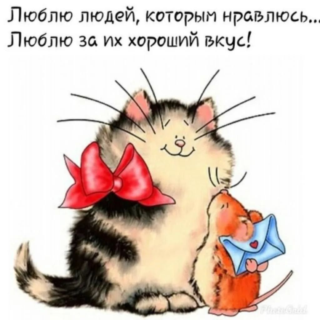 Люблю людей, которым нравлюсь... Люблю за их хороший вкус!