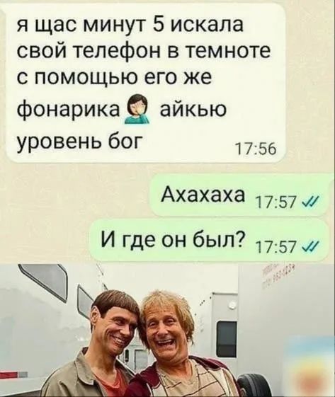 Я щас минут 5 искала свой телефон в темноте с помощью его же фонарика айкью уровень бог Ахахаха И где он был?