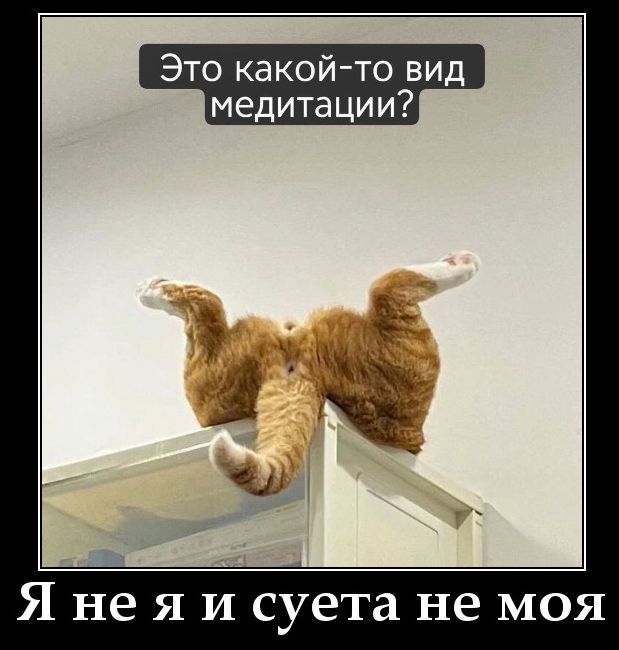 Это какой-то вид медитации? Я не я и суета не моя
