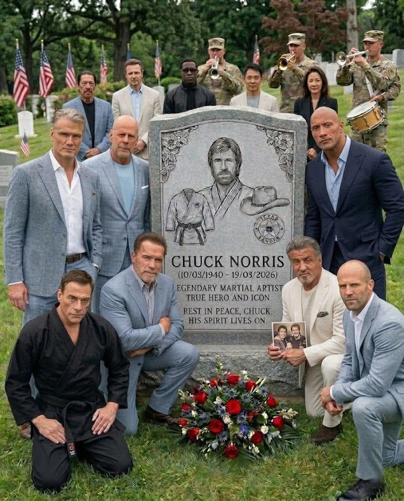 CHUCK NORRIS (10/03/1940 - 19/03/2026) LEGENDARY MARTIAL ARTIST TRUE HERO AND ICON REST IN PEACE, CHUCK. HIS SPIRIT LIVES ON.