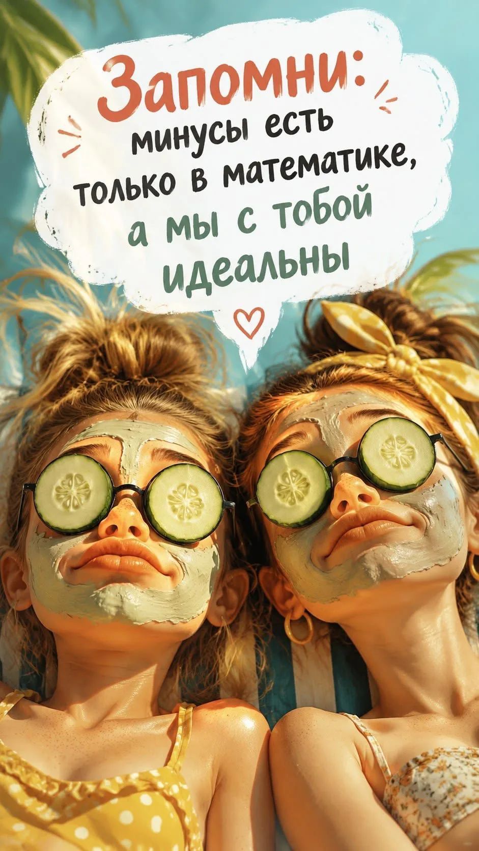 Запомни: минусы есть только в математике, а мы с тобой идеальны
