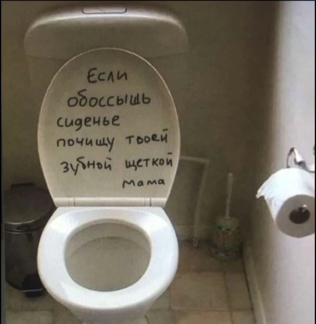 Если обоссышь сиденье почищу твоей зубной щеткой Мама