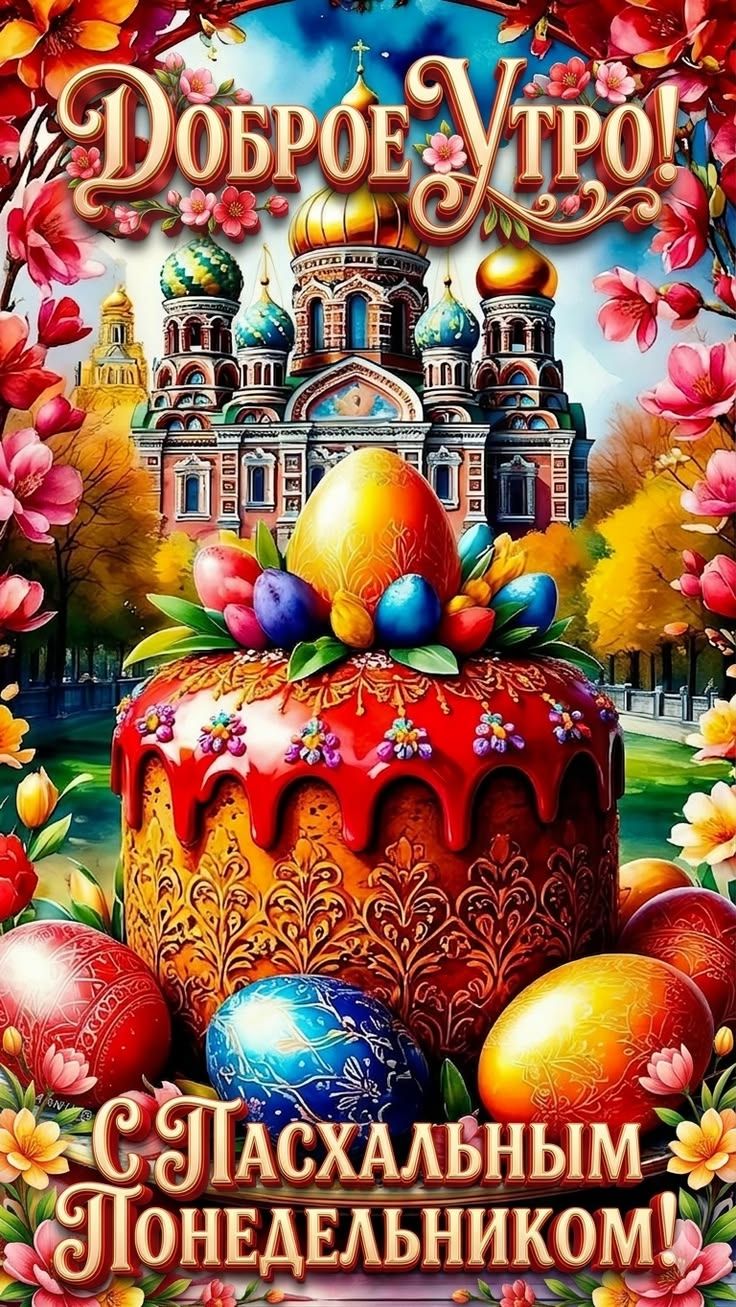 Доброе Утро! С Пасхальным Понедельником!