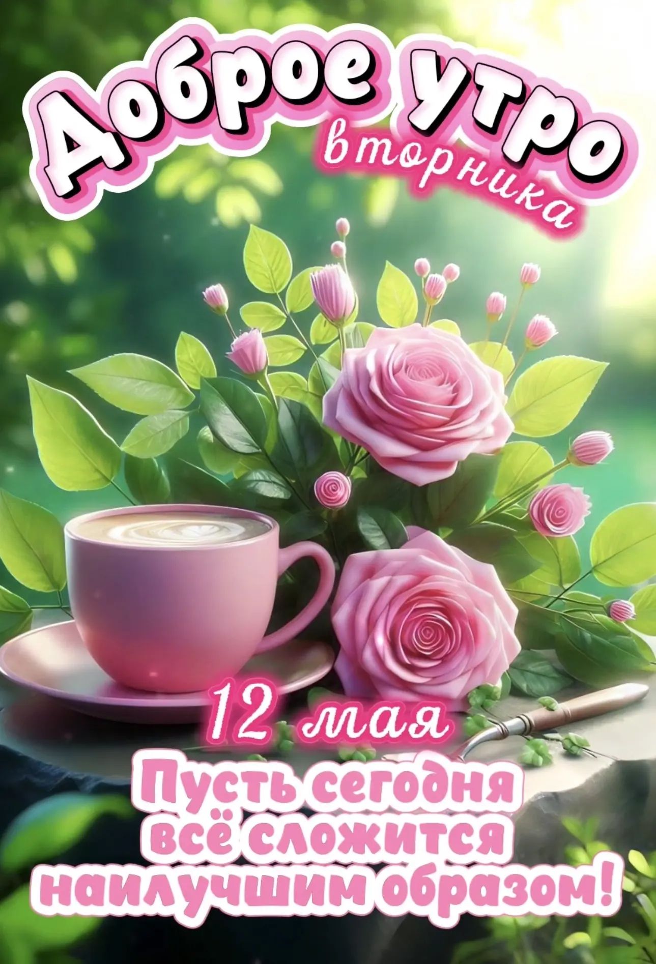 Доброе утро вторника 12 мая Пусть сегодня всё сложится наилучшим образом!