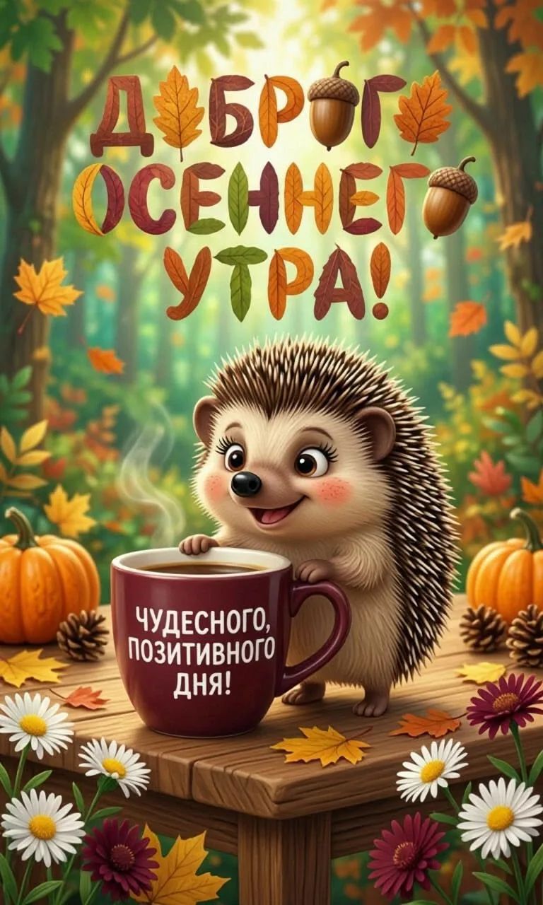 ДОБРОГО ОСЕННЕГО УТРА! ЧУДЕСНОГО, ПОЗИТИВНОГО ДНЯ!