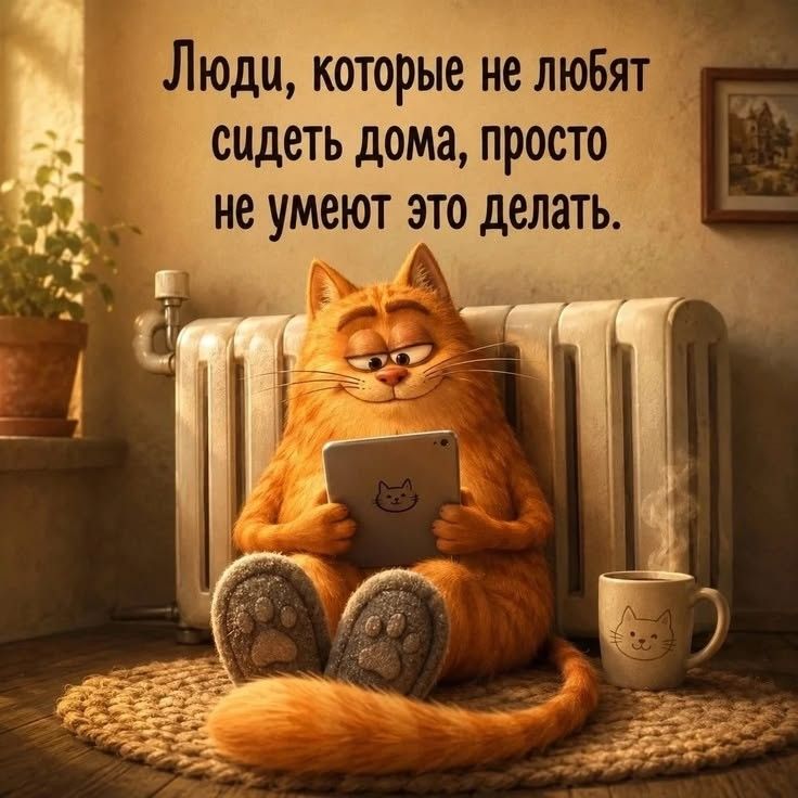 Люди, которые не любят сидеть дома, просто не умеют это делать.