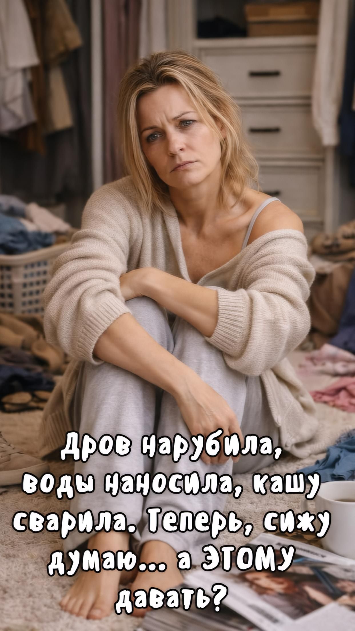 Дров нарубила, воды наносила, кашу сварила. Теперь сижу думаю... а ЭТОМУ давать?