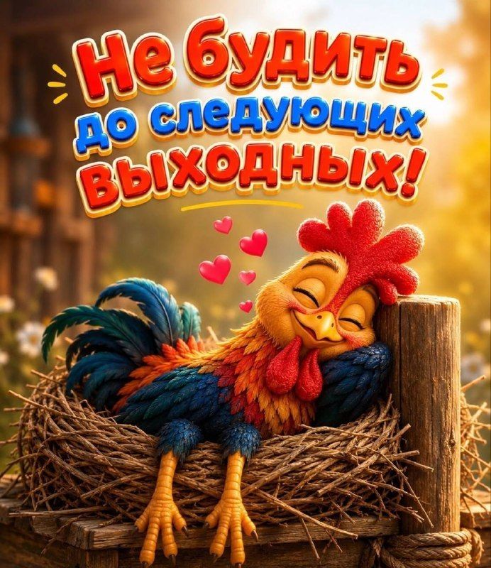 Не будить до следующих выходных!
