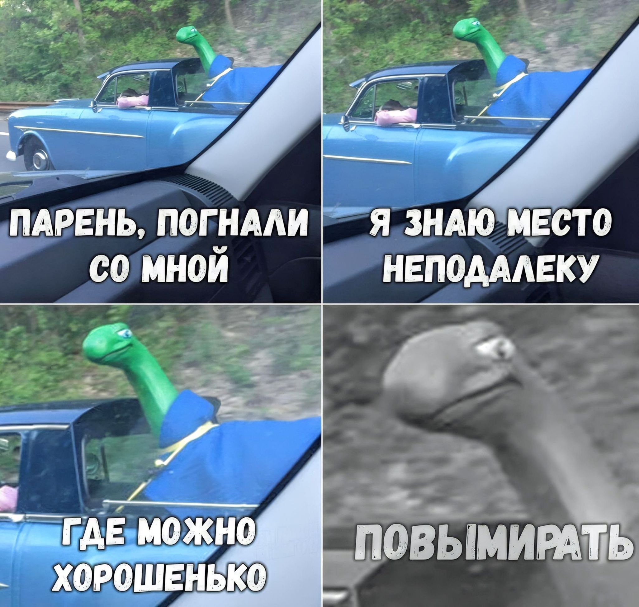 ПАРЕНЬ, ПОГНАЛИ СО МНОЙ. Я ЗНАЮ МЕСТО НЕПОДАЛЕКУ. ГДЕ МОЖНО ХОРОШЕНЬКО ПОВЫМИРАТЬ