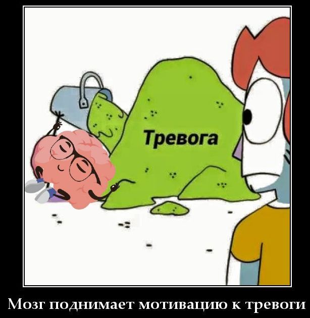 Тревога Мозг поднимает мотивацию к тревоги