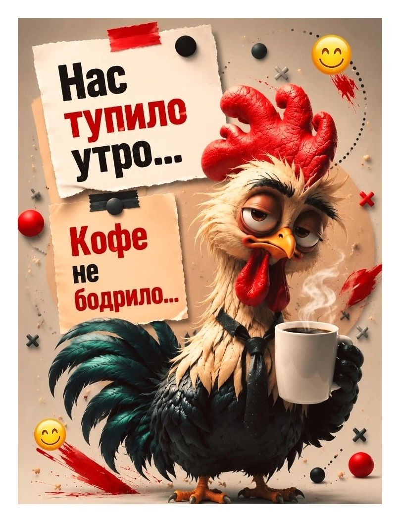 Нас тупило утро... Кофе не бодрило...