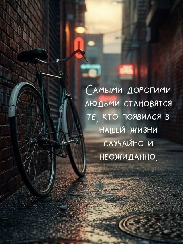 Самыми дорогими людьми становятся те, кто появился в нашей жизни случайно и неожиданно.