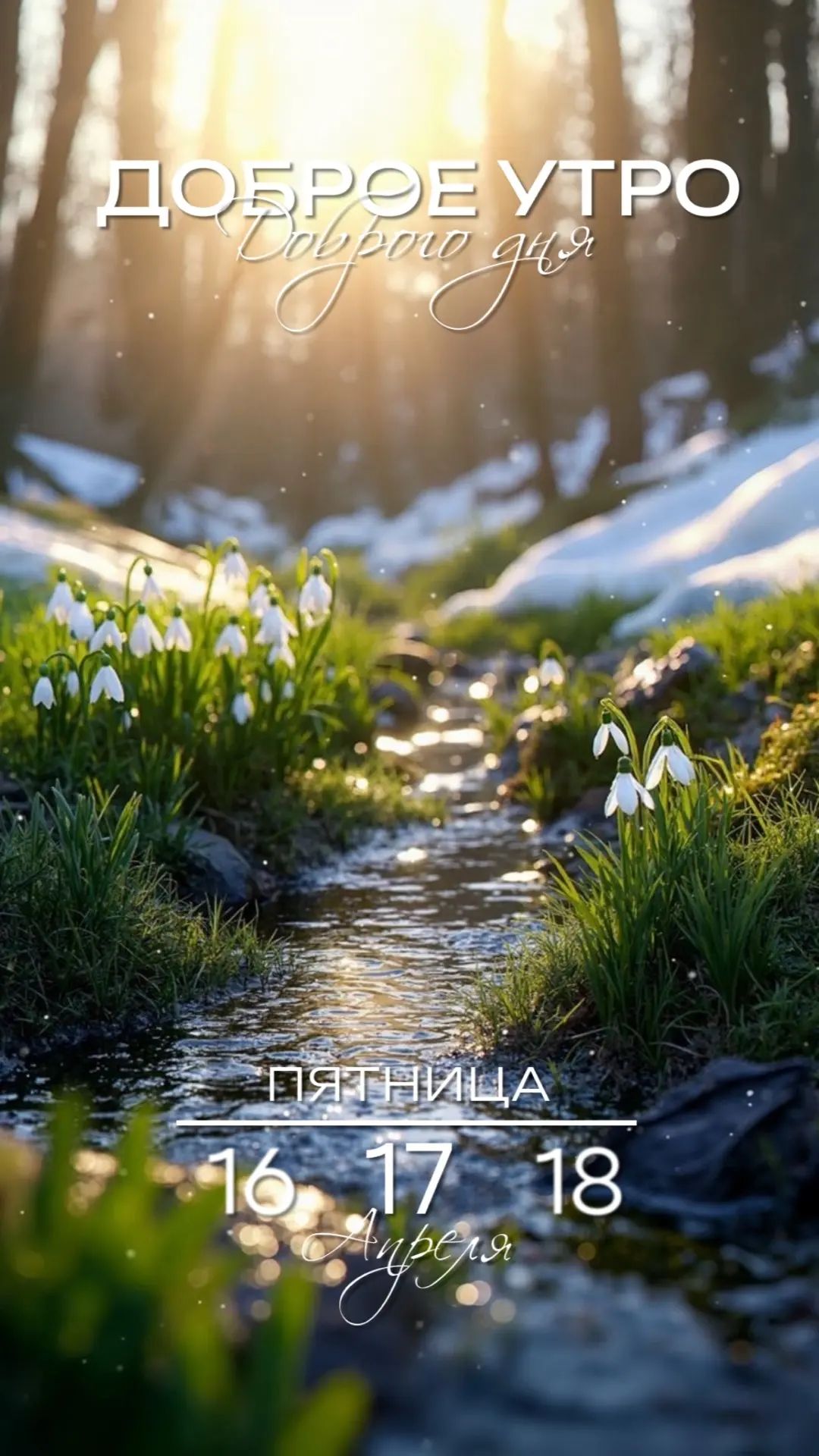 ДОБРОЕ УТРО Доброго дня ПЯТНИЦА 16 17 18 Апреля