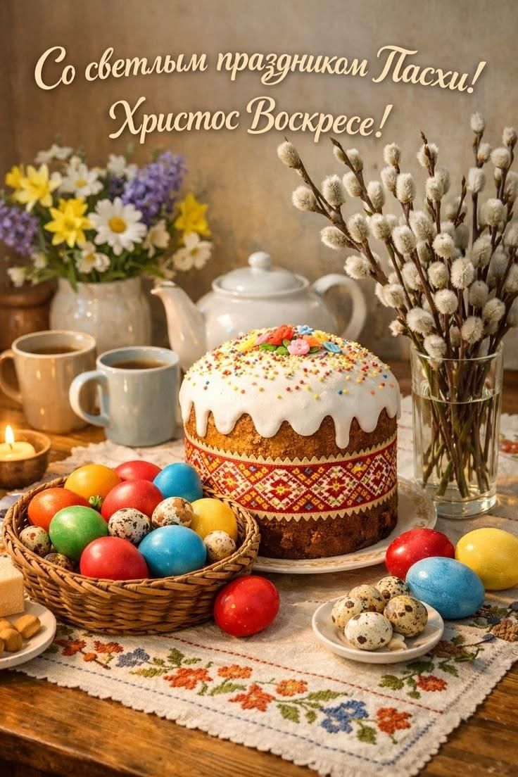 Со светлым праздником Пасхи! Христос Воскресе!