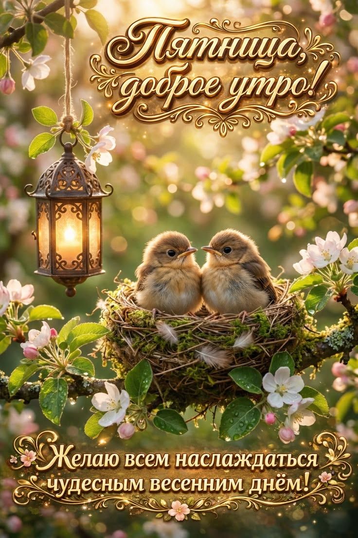 Пятница, доброе утро! Желаю всем наслаждаться чудесным весенним днём!