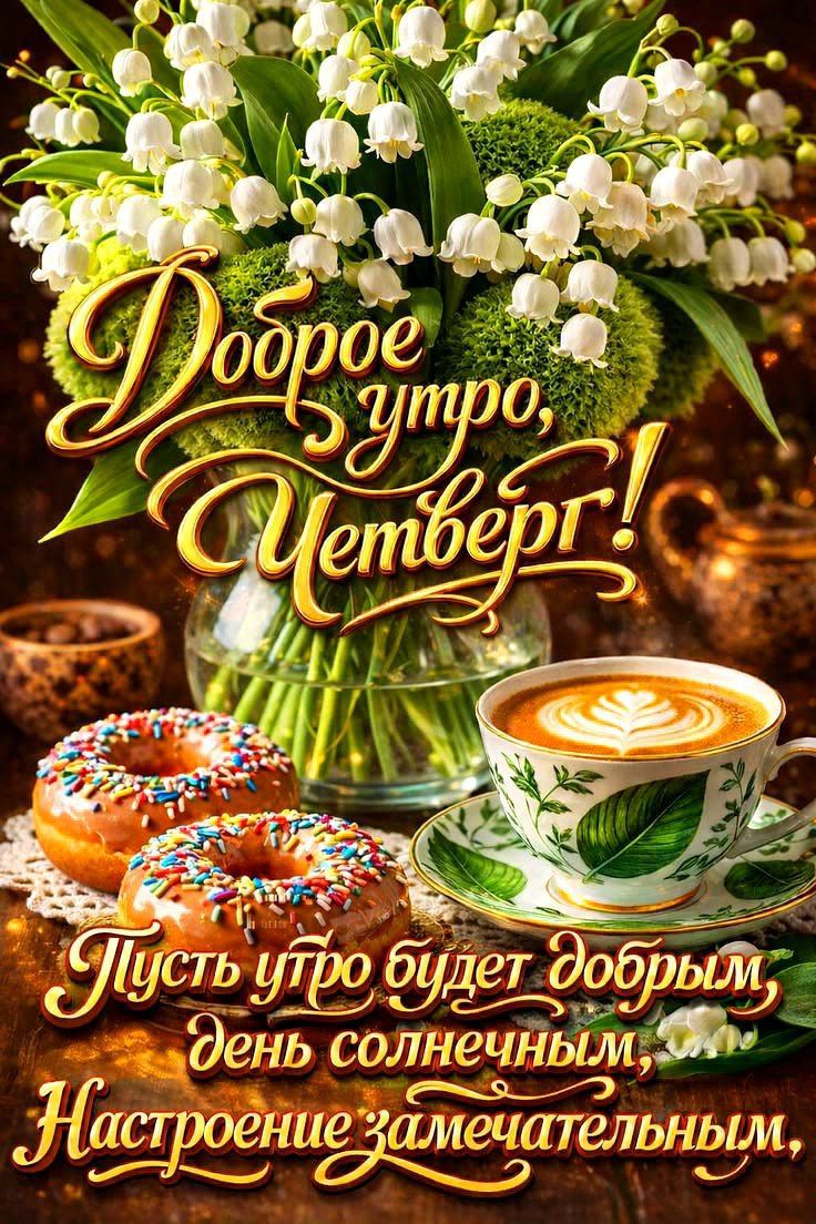 Доброе утро, Четверг! Пусть утро будет добрым, день солнечным, Настроение замечательным,