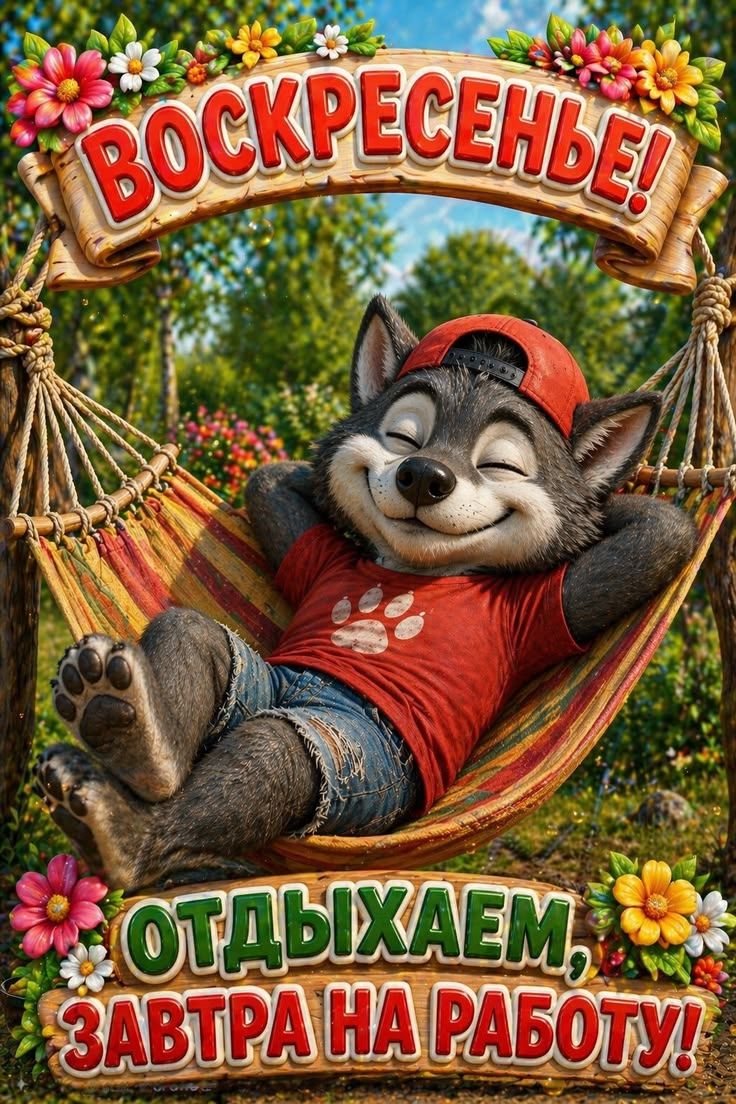 ВОСКРЕСЕНЬЕ! ОТДЫХАЕМ, ЗАВТРА НА РАБОТУ!