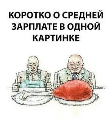 КОРОТКО О СРЕДНЕЙ ЗАРПЛАТЕ В ОДНОЙ КАРТИНКЕ