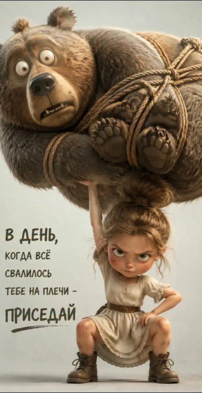 В день, когда всё свалилось тебе на плечи — приседай
