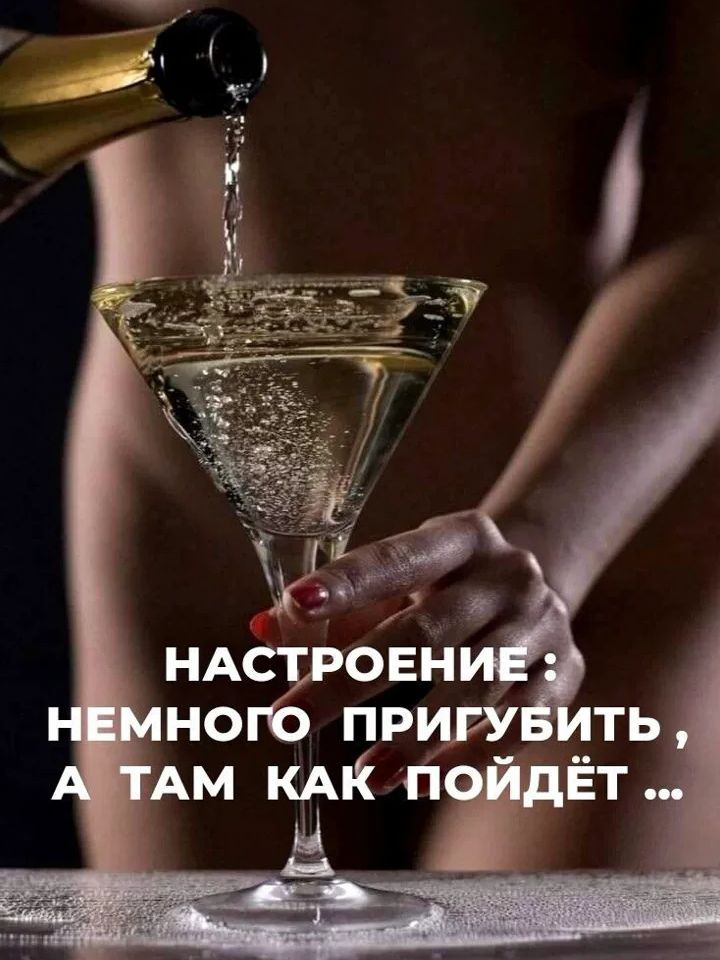 НАСТРОЕНИЕ: НЕМНОГО ПРИГУБИТЬ, А ТАМ КАК ПОЙДЁТ ...