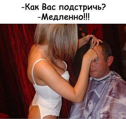 Как Вас подстричь? Медленно!!!