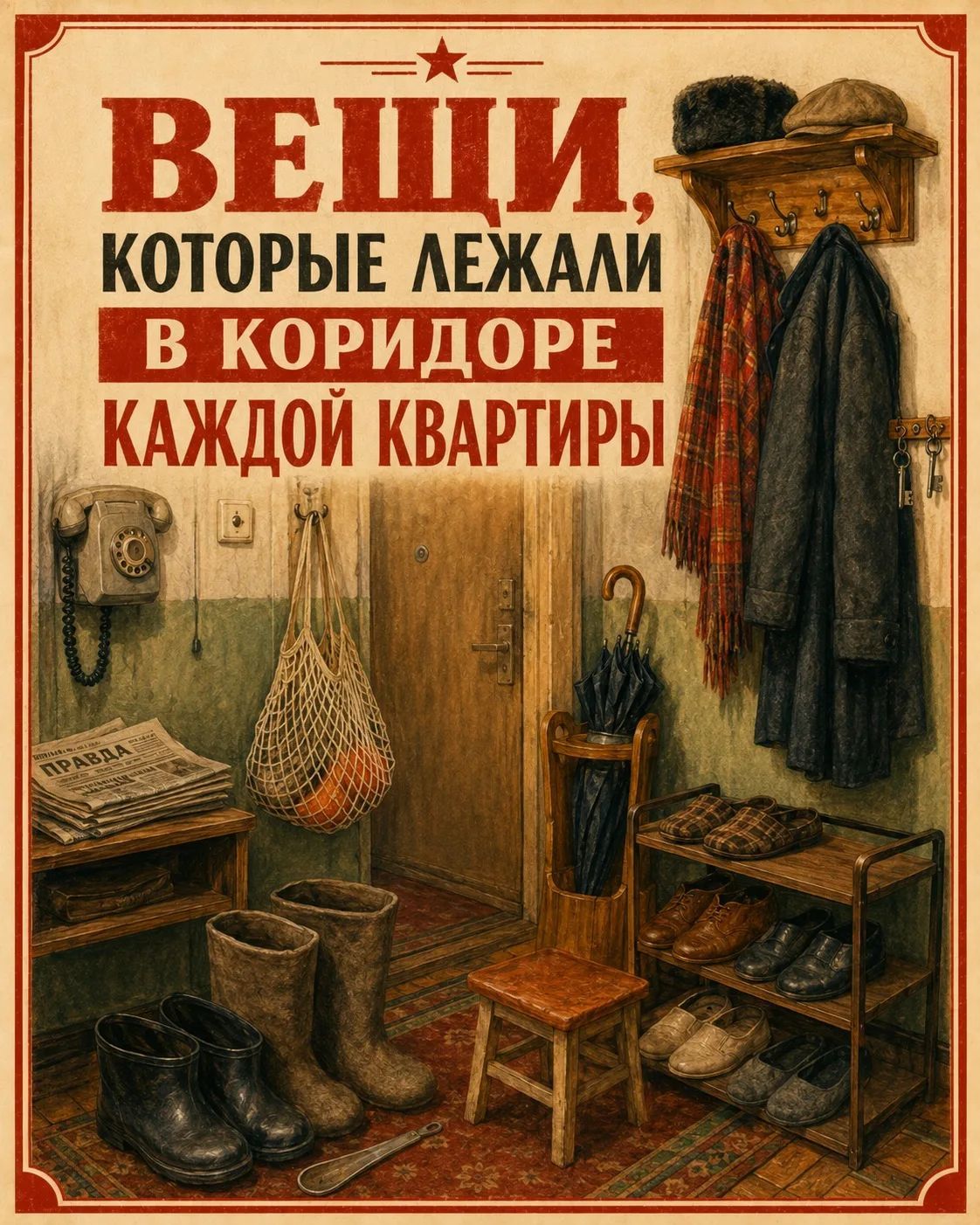 ВЕЩИ, КОТОРЫЕ ЛЕЖАЛИ В КОРИДОРЕ КАЖДОЙ КВАРТИРЫ. ПРАВДА.