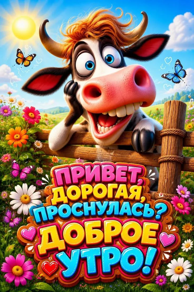 ПРИВЕТ, ДОРОГАЯ, ПРОСНУЛАСЬ? ДОБРОЕ УТРО!