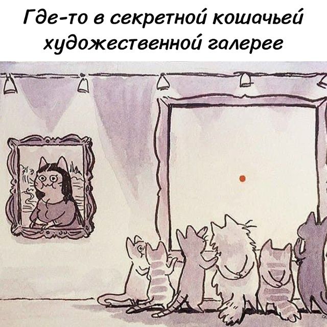 Где-то в секретной кошачьей художественной галерее
