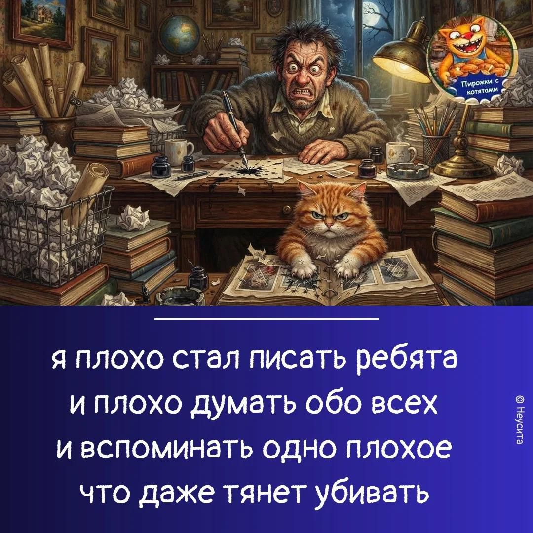 Пирожки с котятами. я плохо стал писать ребята и плохо думать обо всех и вспоминать одно плохое что даже тянет убивать