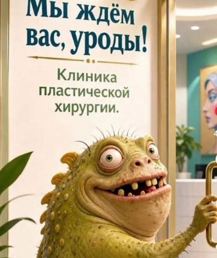 Мы ждём вас, уроды! Клиника пластической хирургии.