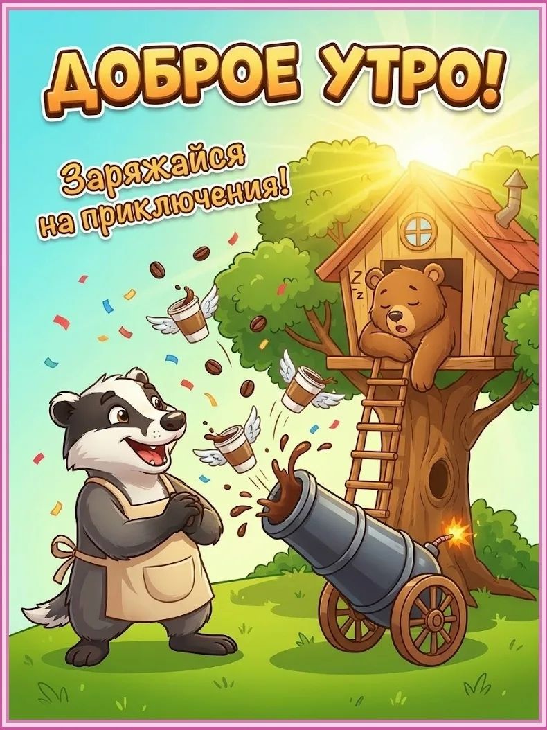 ДОБРОЕ УТРО! Заряжайся на приключения!