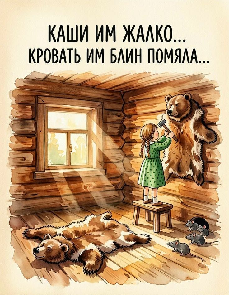 Каши им жалко... Кровать им блин помяла...