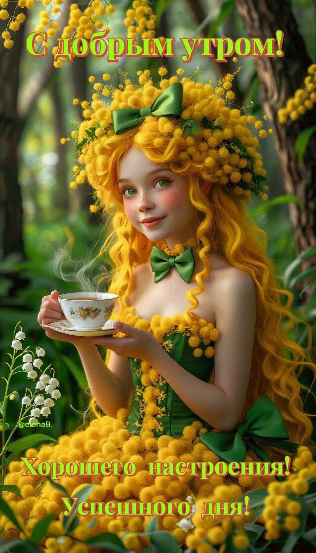 С добрым утром! Хорошего настроения! Успешного дня! @elenaB.