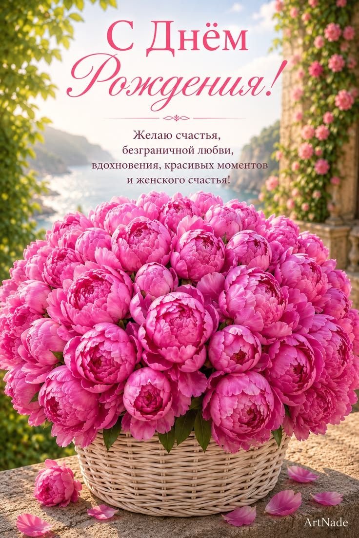 С Днём Рождения! Желаю счастья, безграничной любви, вдохновения, красивых моментов и женского счастья! ArtNade