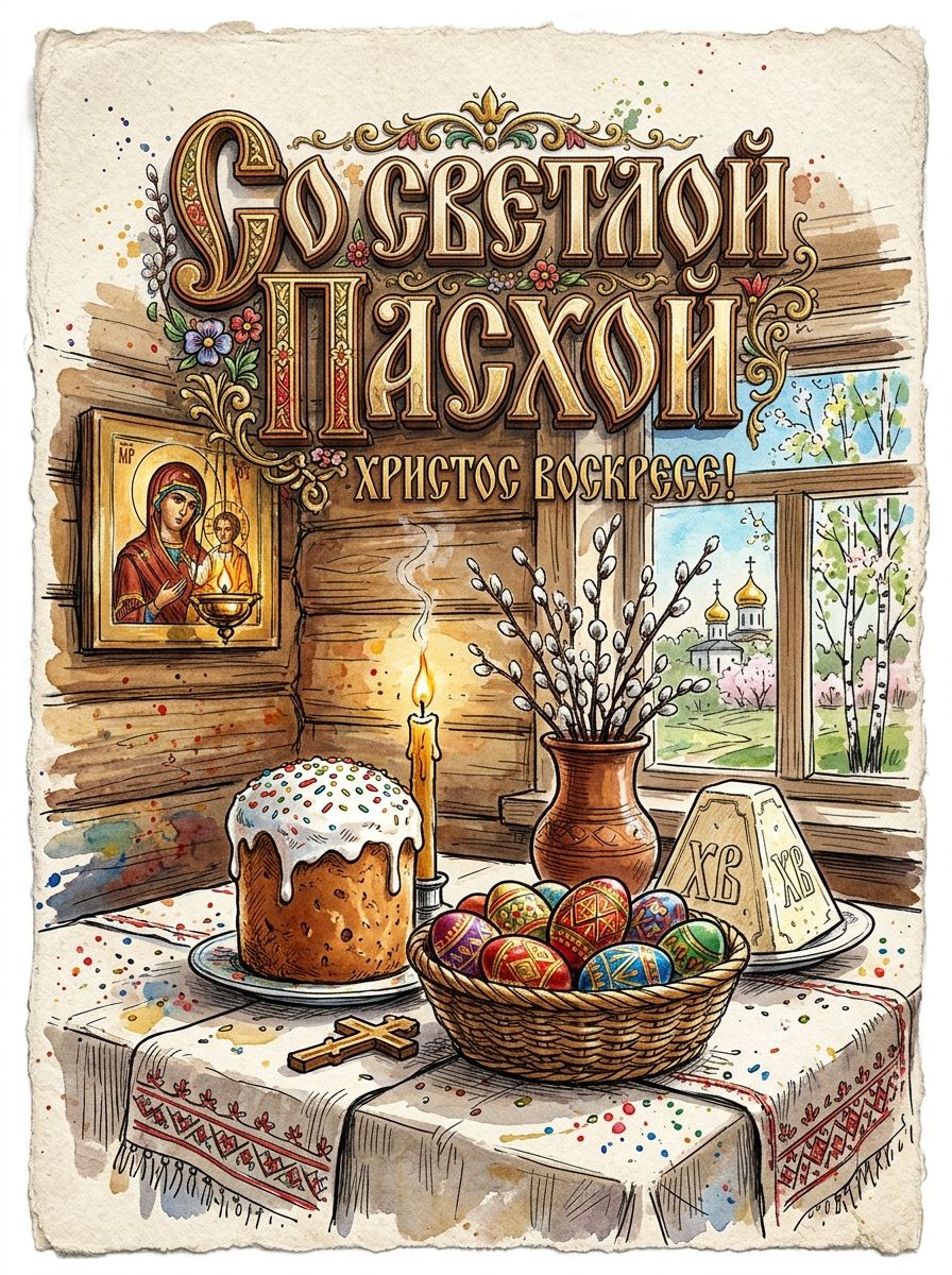 Со Светлой Пасхой! Христос Воскресе!