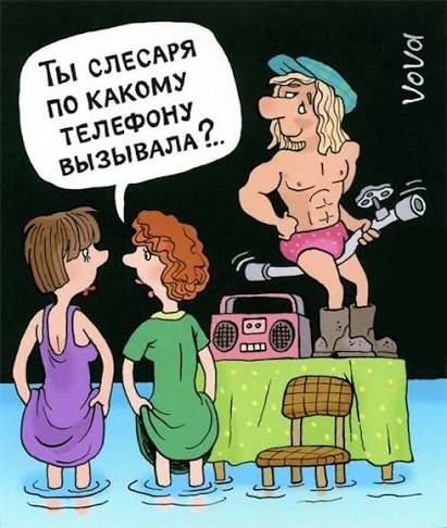 Ты слесаря по какому телефону вызывала?..