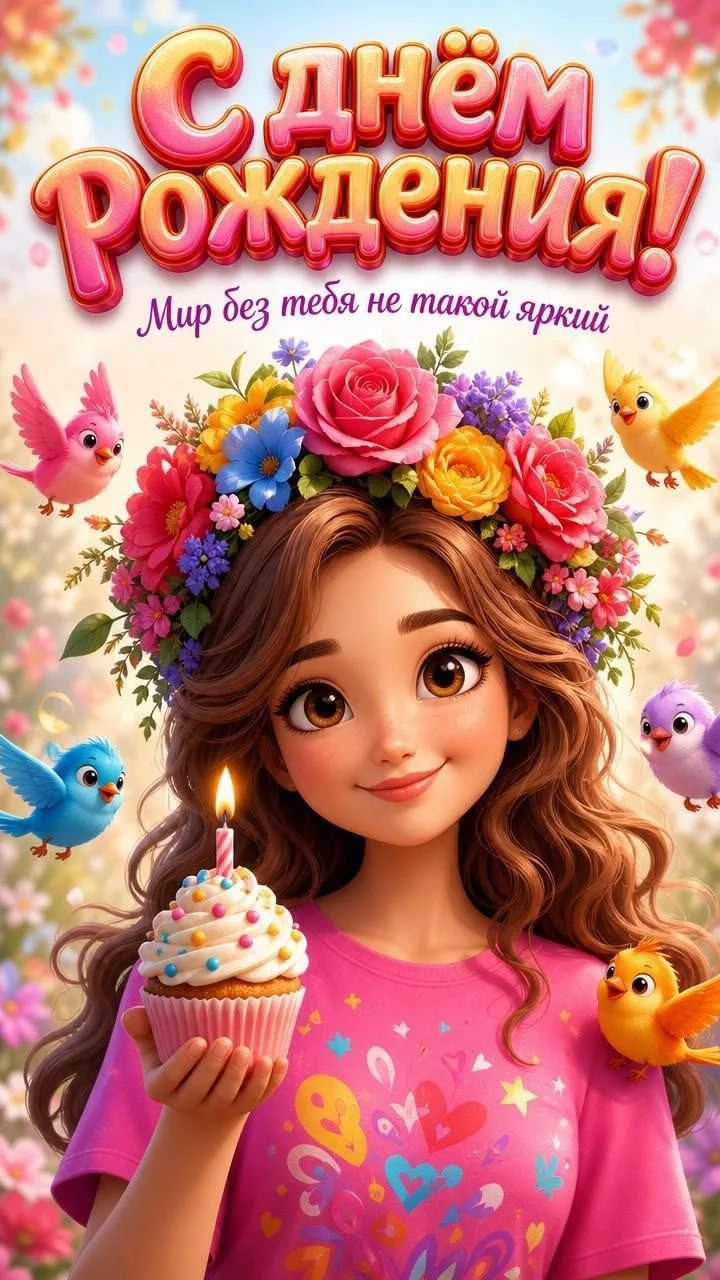 С днём Рождения! Мир без тебя не такой яркий!