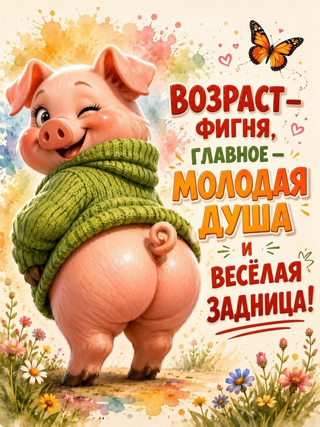ВОЗРАСТ – ФИГНЯ, ГЛАВНОЕ – МОЛОДАЯ ДУША И ВЕСЁЛАЯ ЗАДНИЦА!