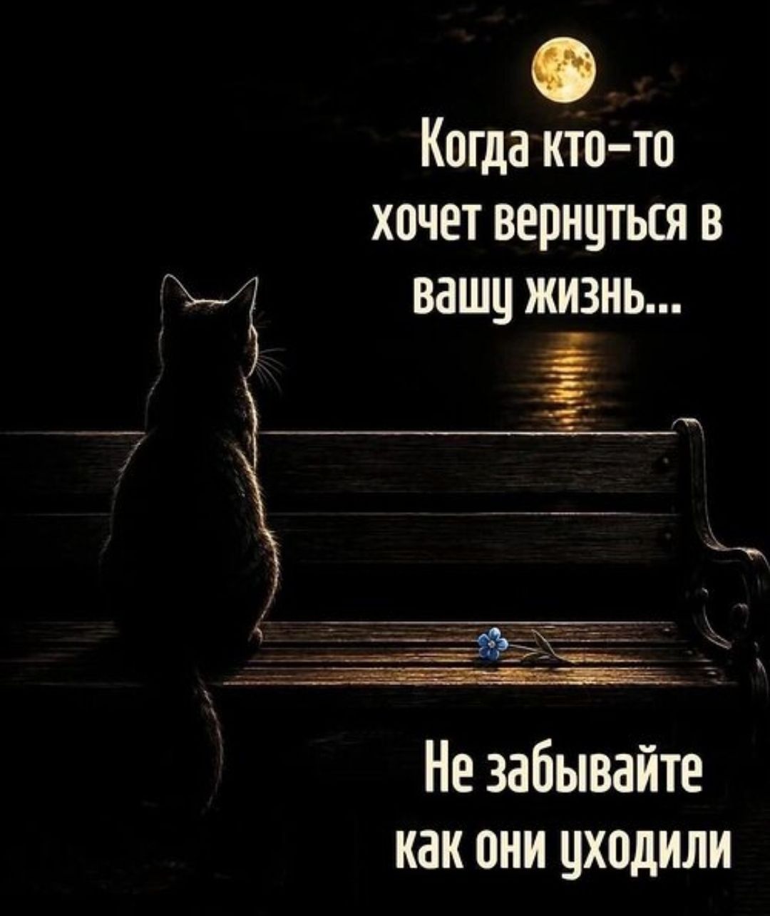 Когда кто-то хочет вернуться в вашу жизнь... Не забывайте как они уходили