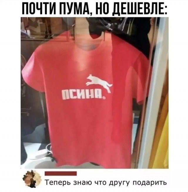 ПОЧТИ ПУМА, НО ДЕШЕВЛЕ: ПСИНА. Теперь знаю что другу подарить