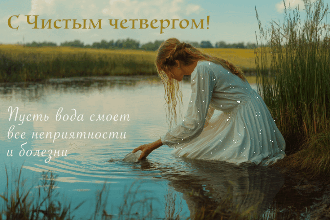 С Чистым четвергом! Пусть вода смоет все неприятности и болезни