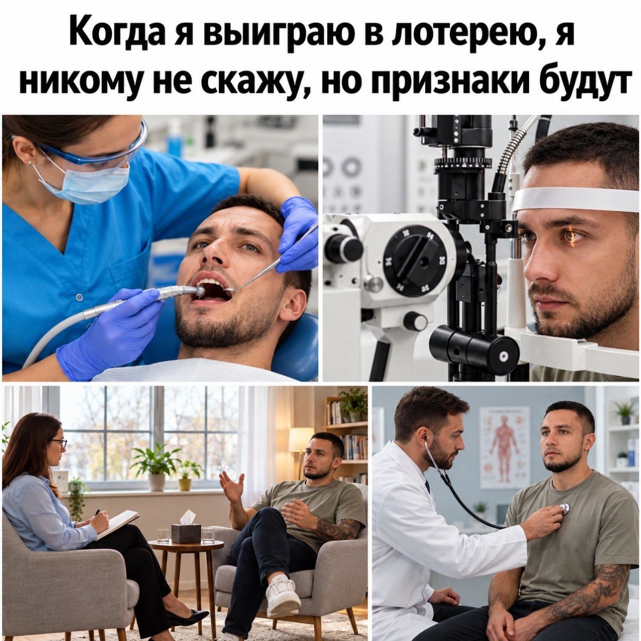 Когда я выиграю в лотерею, я никому не скажу, но признаки будут