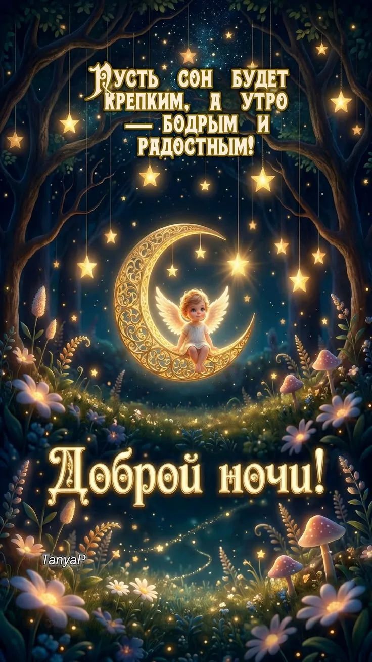 Пусть сон будет крепким, а утро бодрым и радостным! Доброй ночи! TanyaP